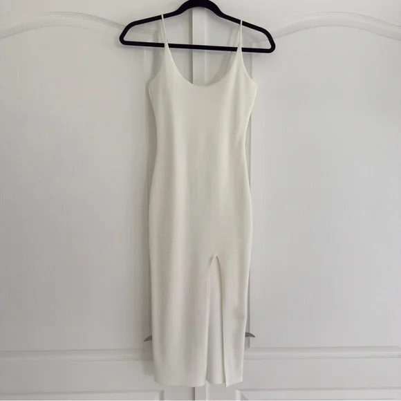 Missguided Midi White Bodycon Dress - Picture 1 of 4